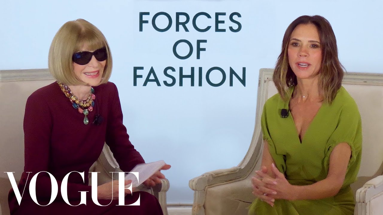 Victoria Beckham Visits Anna Wintour at the Vogue Office Forces of Fashion